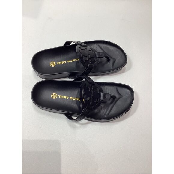 Tory Burch Miller Cloud Sandals in Black Size 6 - Picture 5 of 13